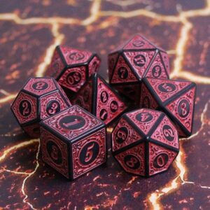 Red Glyph Style Dice