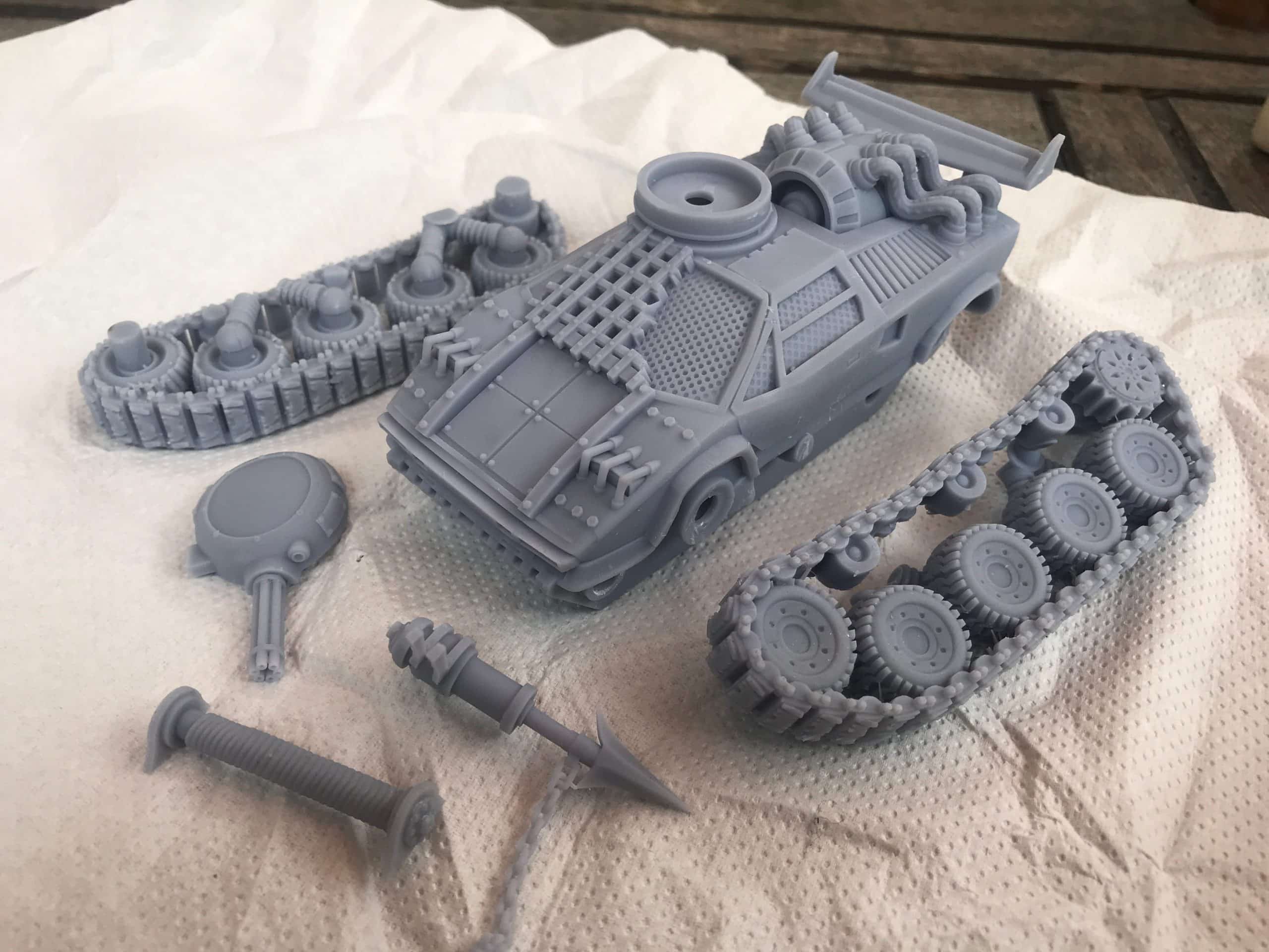 Making Minis! Check out this fantastic Lambo Tank designed by Across the Realms and manufactured by us here at ForMySin Designs