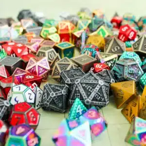 Metal Mystery Dice Set