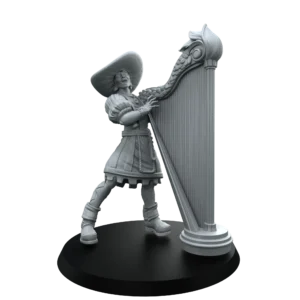 Musician with Harp – Court Bard