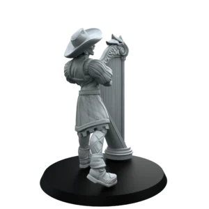 Musician with Harp – Court Bard